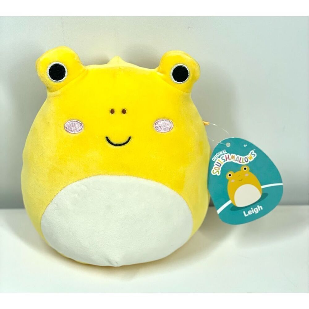 Squishmallow Leigh the Yellow Toad Frog Plush 8” Original NWT